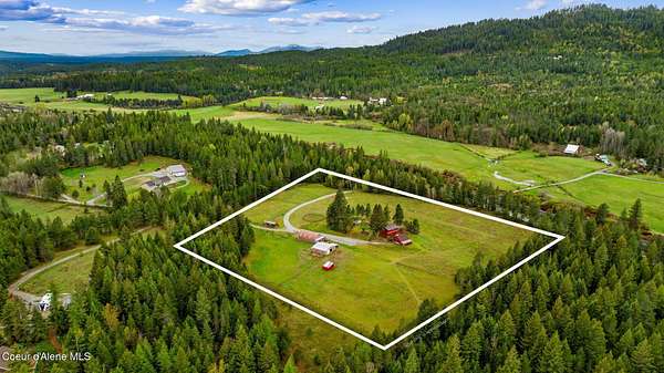 11.7 Acres of Land with Home for Sale in Careywood, Idaho