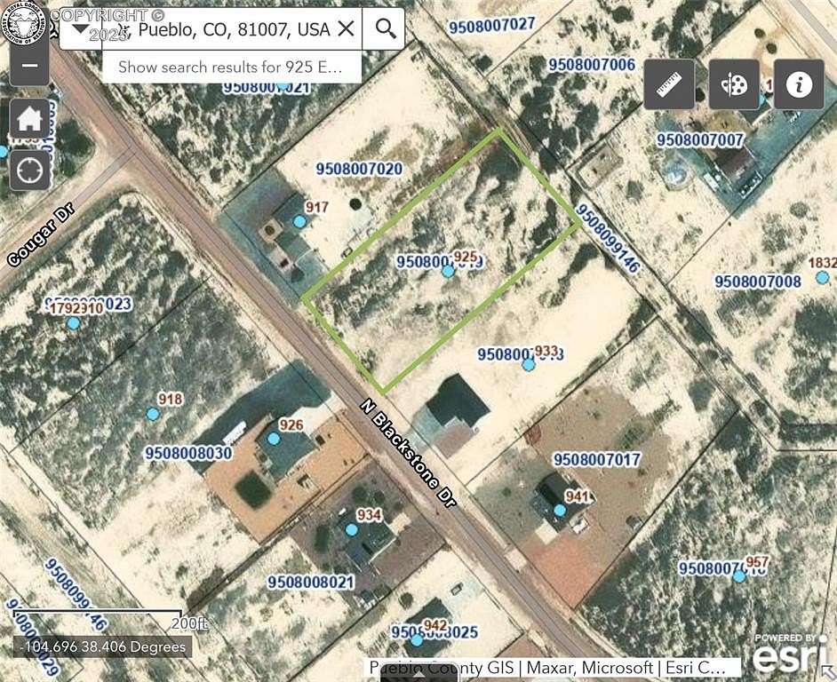 1 Acre of Land for Sale in Pueblo West, Colorado