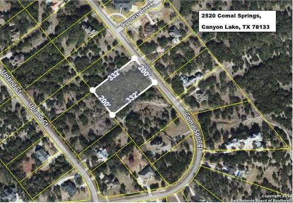 1.5 Acres of Residential Land for Sale in Canyon Lake, Texas