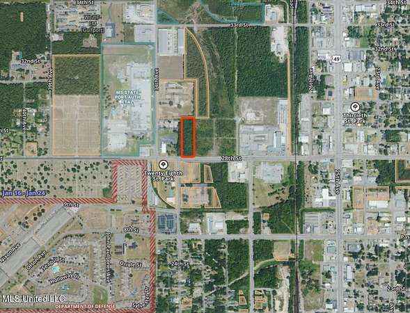 3.2 Acres of Commercial Land for Sale in Gulfport, Mississippi