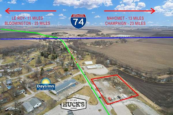 1.75 Acres of Commercial Land for Sale in Farmer City, Illinois