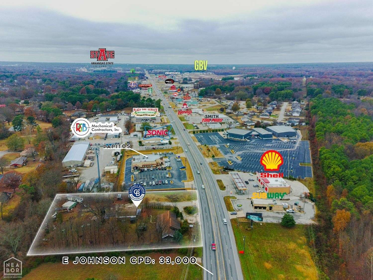 1.87 Acres of Commercial Land for Sale in Jonesboro, Arkansas