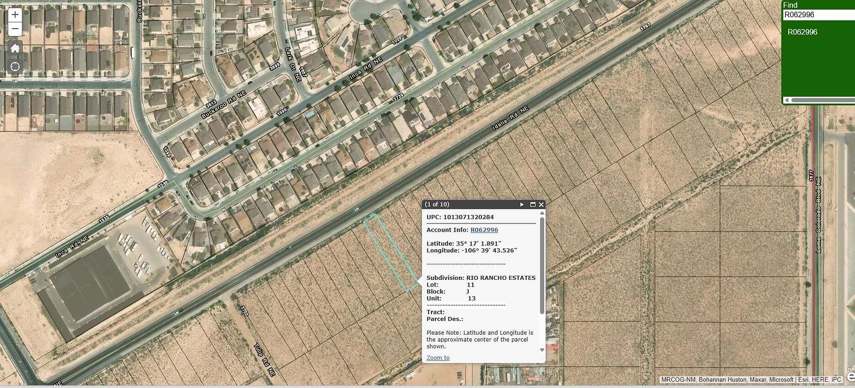 0.33 Acres of Land for Sale in Rio Rancho, New Mexico
