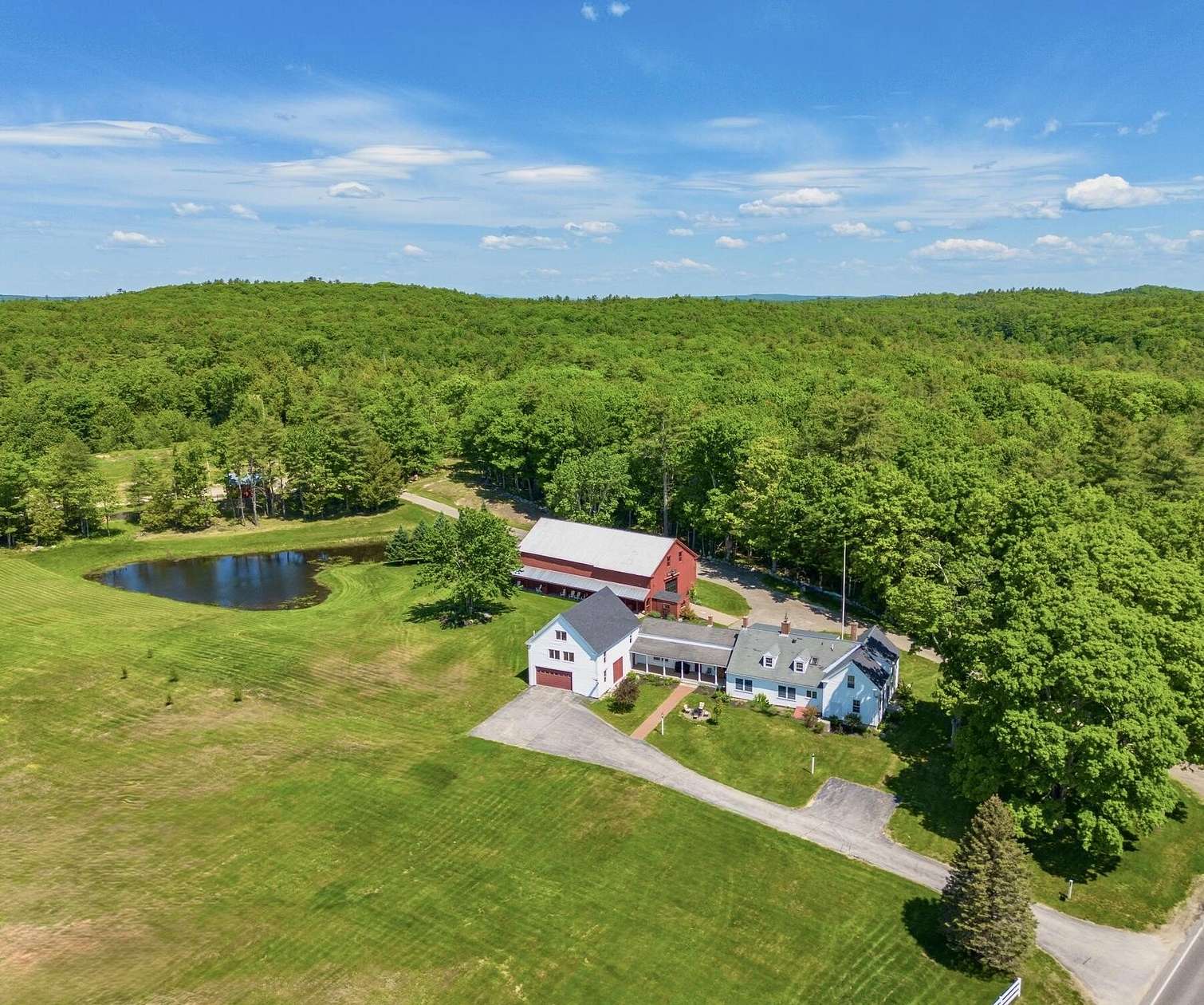 52.3 Acres of Land with Home for Sale in Pownal Town, Maine