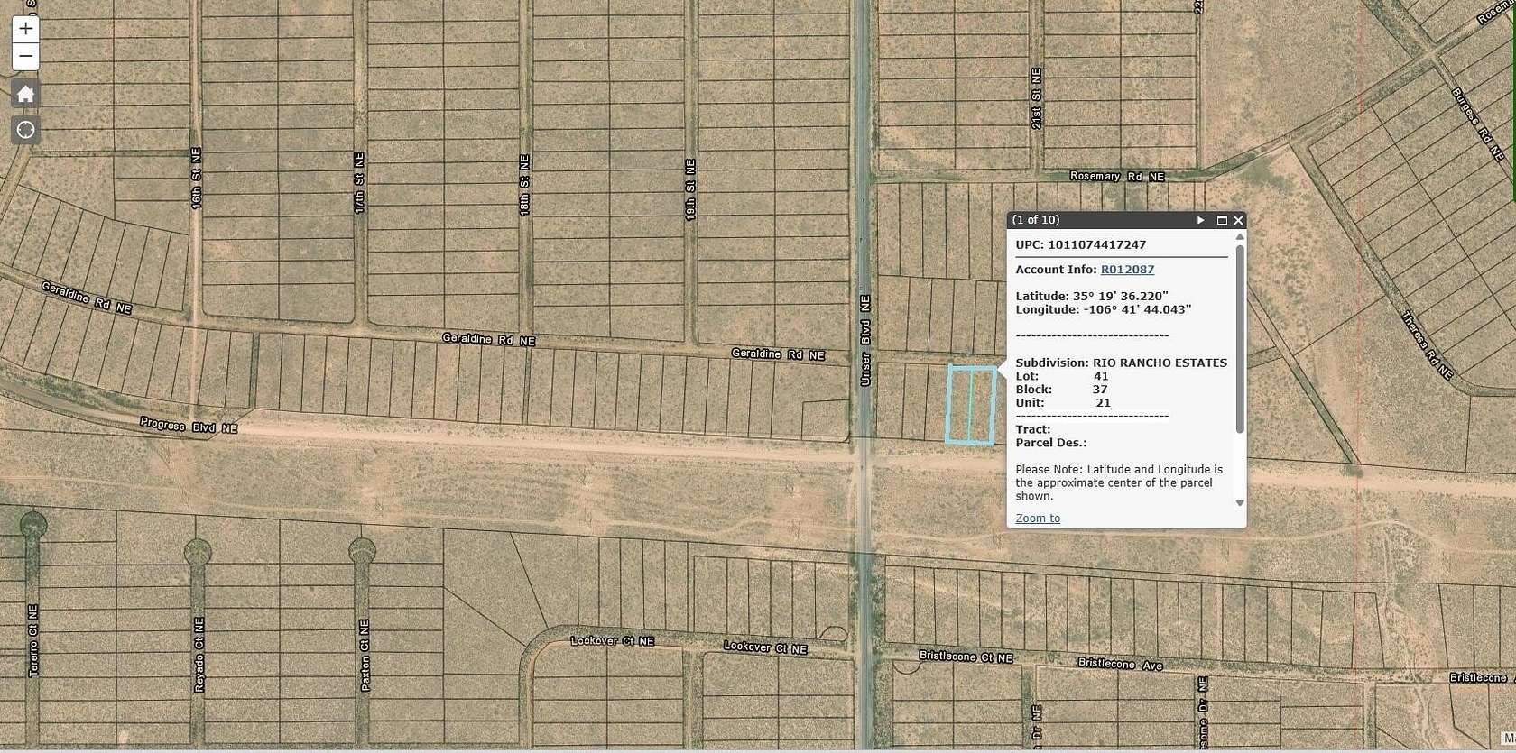 1 Acre of Land for Sale in Rio Rancho, New Mexico