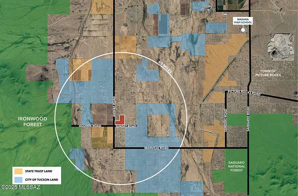 21.7 Acres of Agricultural Land for Sale in Marana, Arizona
