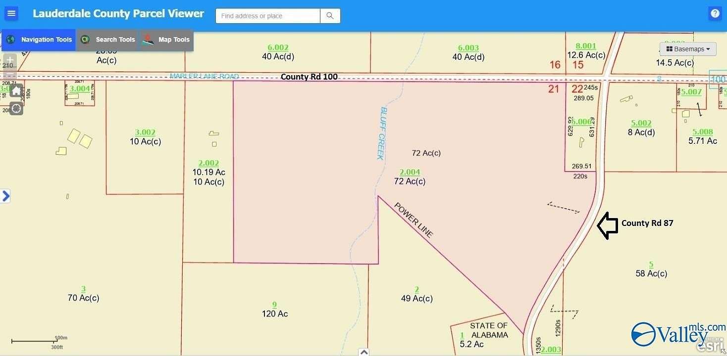 72 Acres of Recreational Land for Sale in Waterloo, Alabama