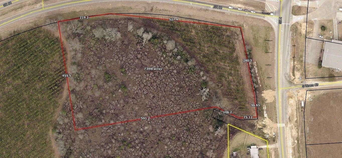 7 Acres of Commercial Land for Sale in Wrens, Georgia