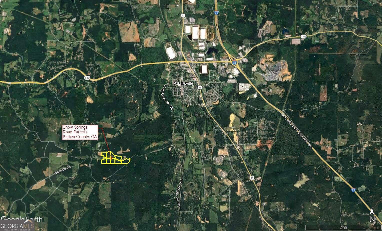 10 Acres of Land for Sale in Adairsville, Georgia