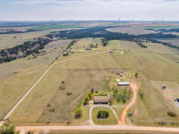 4.1 Acres of Residential Land with Home for Sale in Hinton, Oklahoma