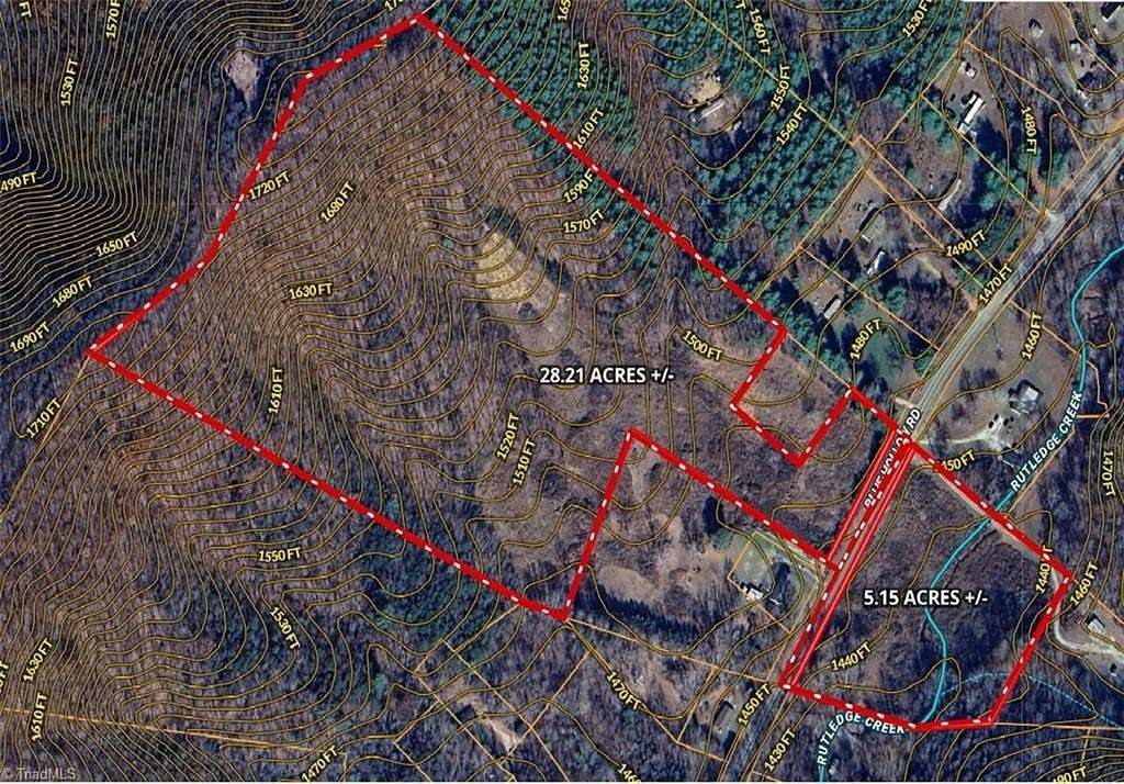 33.4 Acres of Land for Sale in Mount Airy, North Carolina