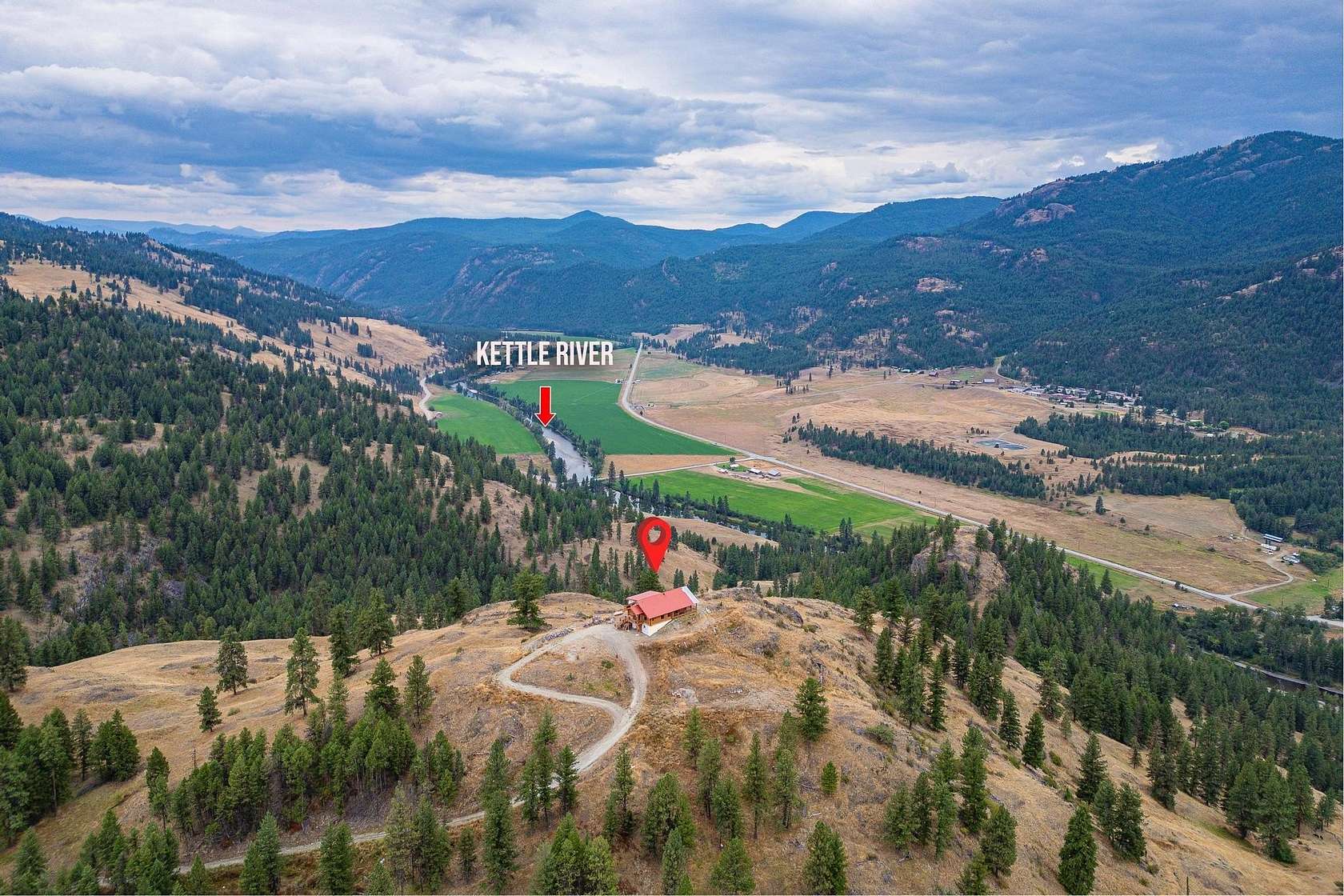 90 Acres of Recreational Land with Home for Sale in Curlew, Washington