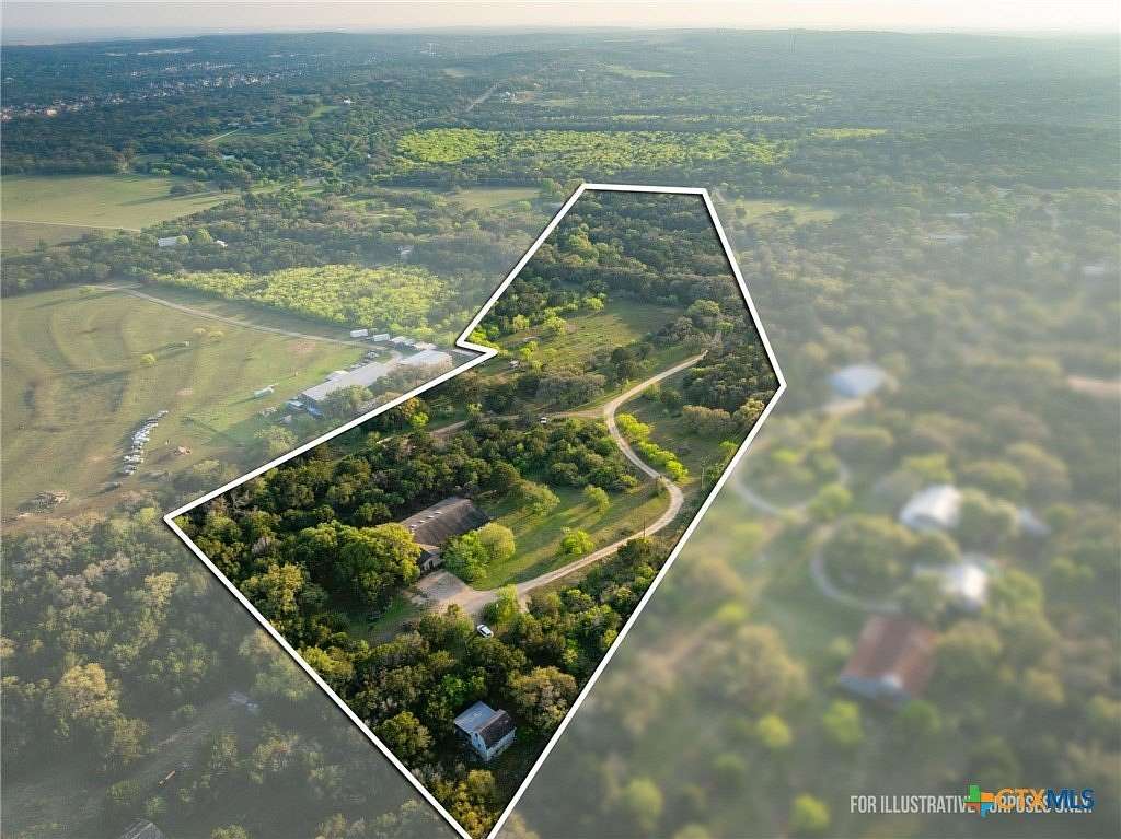 15.6 Acres of Land with Home for Sale in New Braunfels, Texas