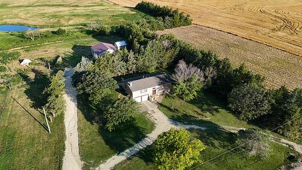 10 Acres of Land with Home for Sale in Tipton, Kansas