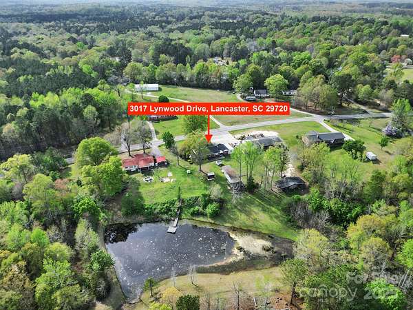 4.2 Acres of Residential Land with Home for Sale in Lancaster, South Carolina