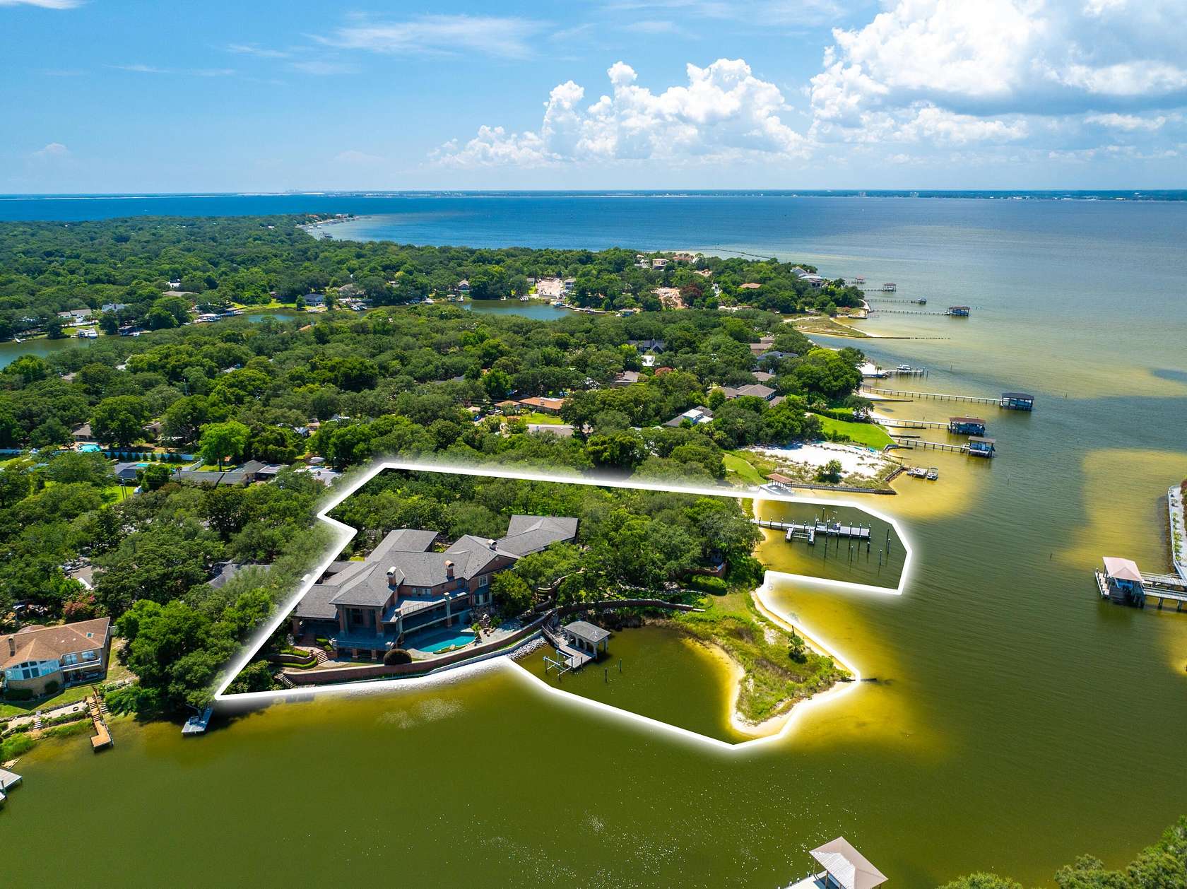 3 Acres of Land with Home for Sale in Gulf Breeze, Florida