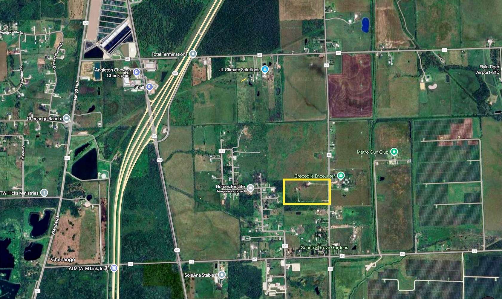 24 Acres of Agricultural Land for Sale in Angleton, Texas