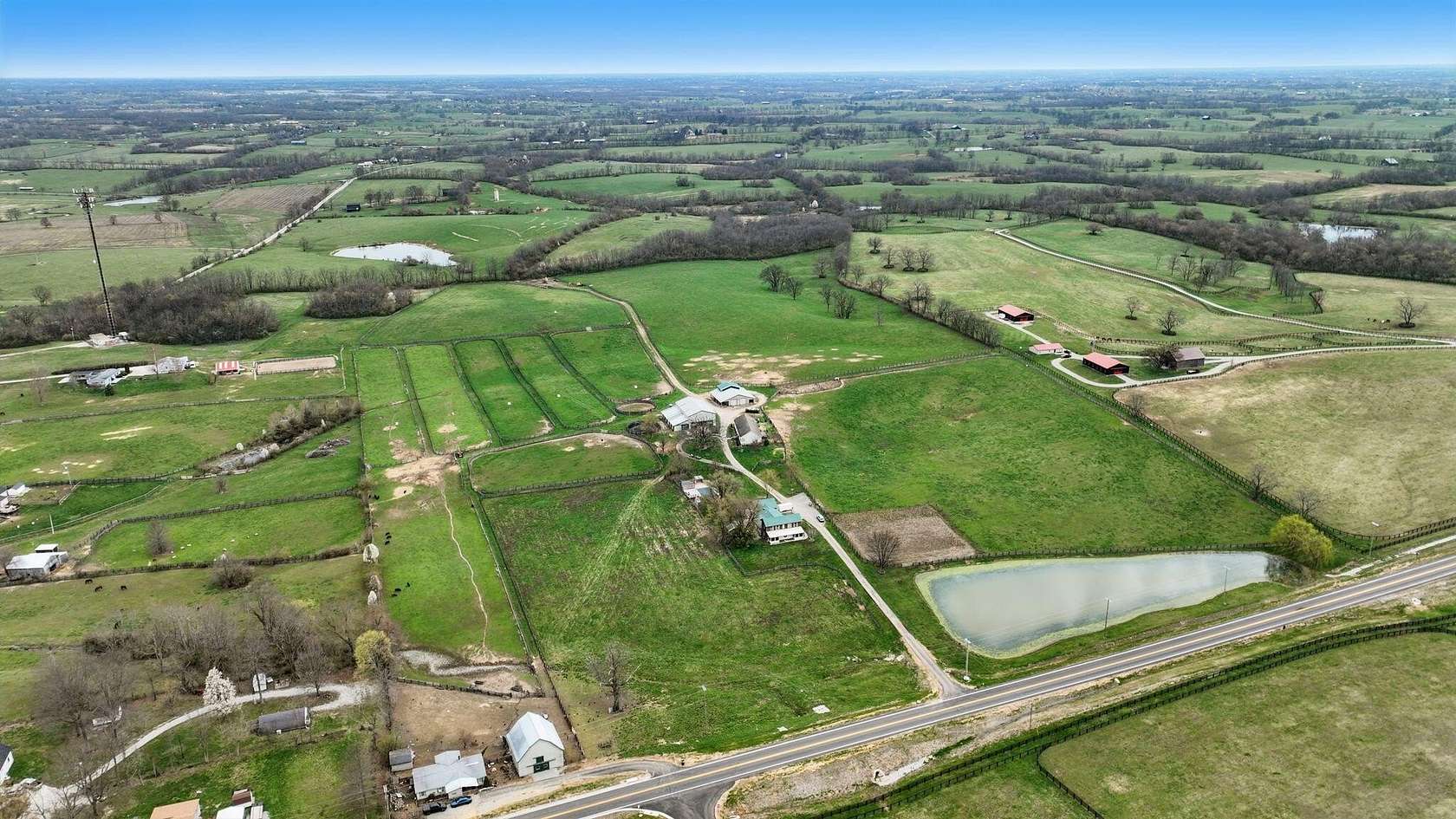 51 Acres of Land with Home for Sale in Paris, Kentucky