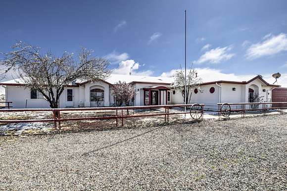 9.45 Acres of Residential Land with Home for Sale in Prescott Valley, Arizona