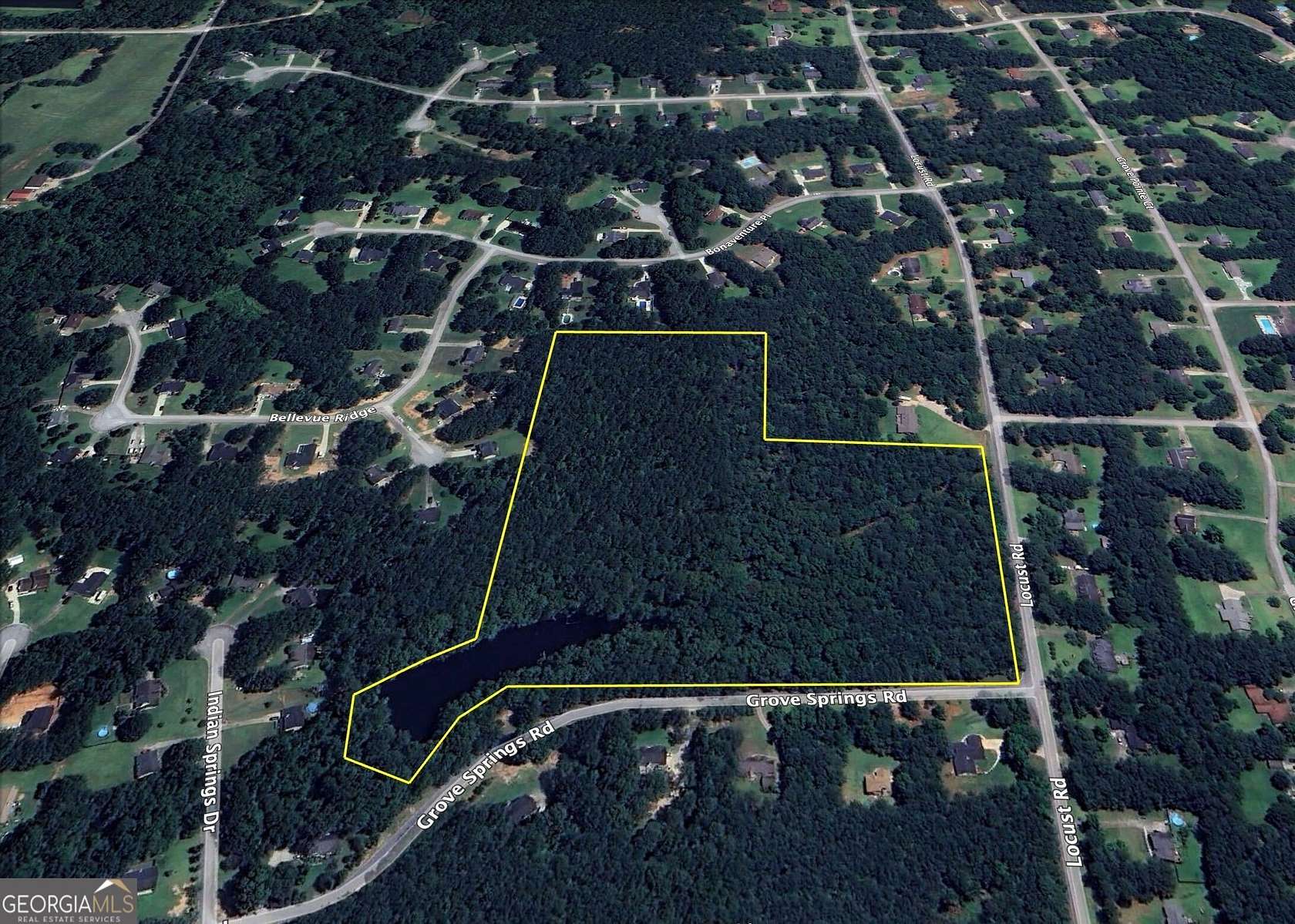 16.9 Acres of Recreational Land for Sale in Locust Grove, Georgia