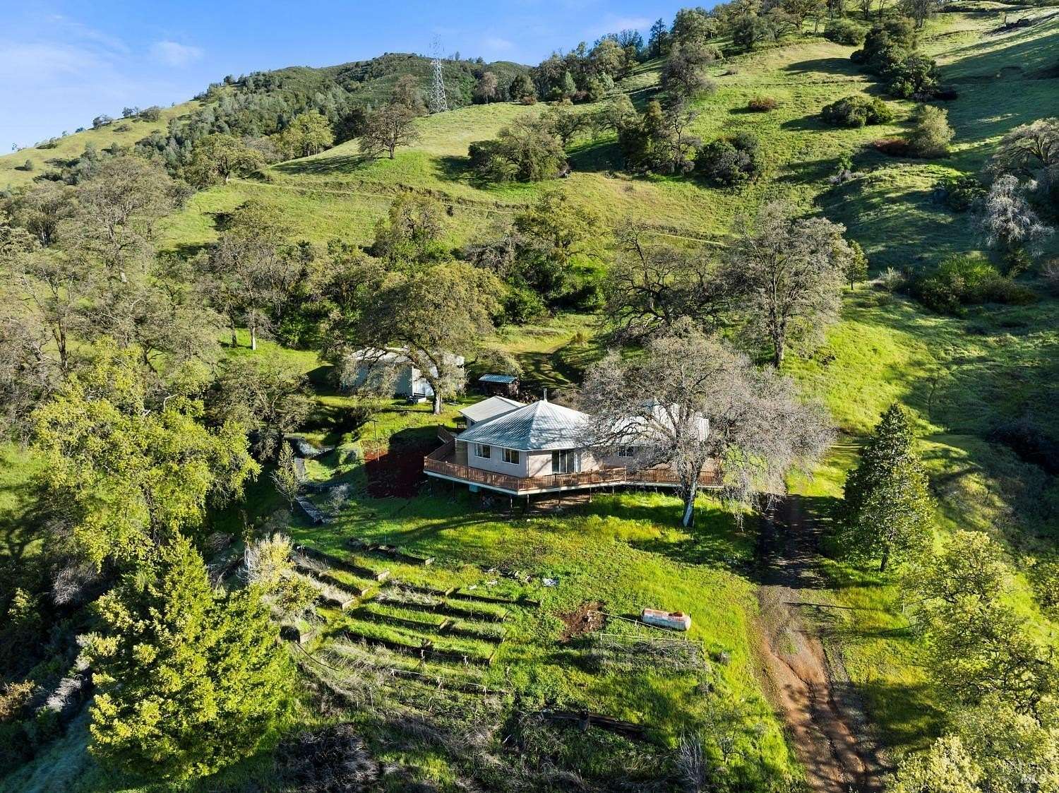 99.6 Acres of Agricultural Land with Home for Sale in Nice, California