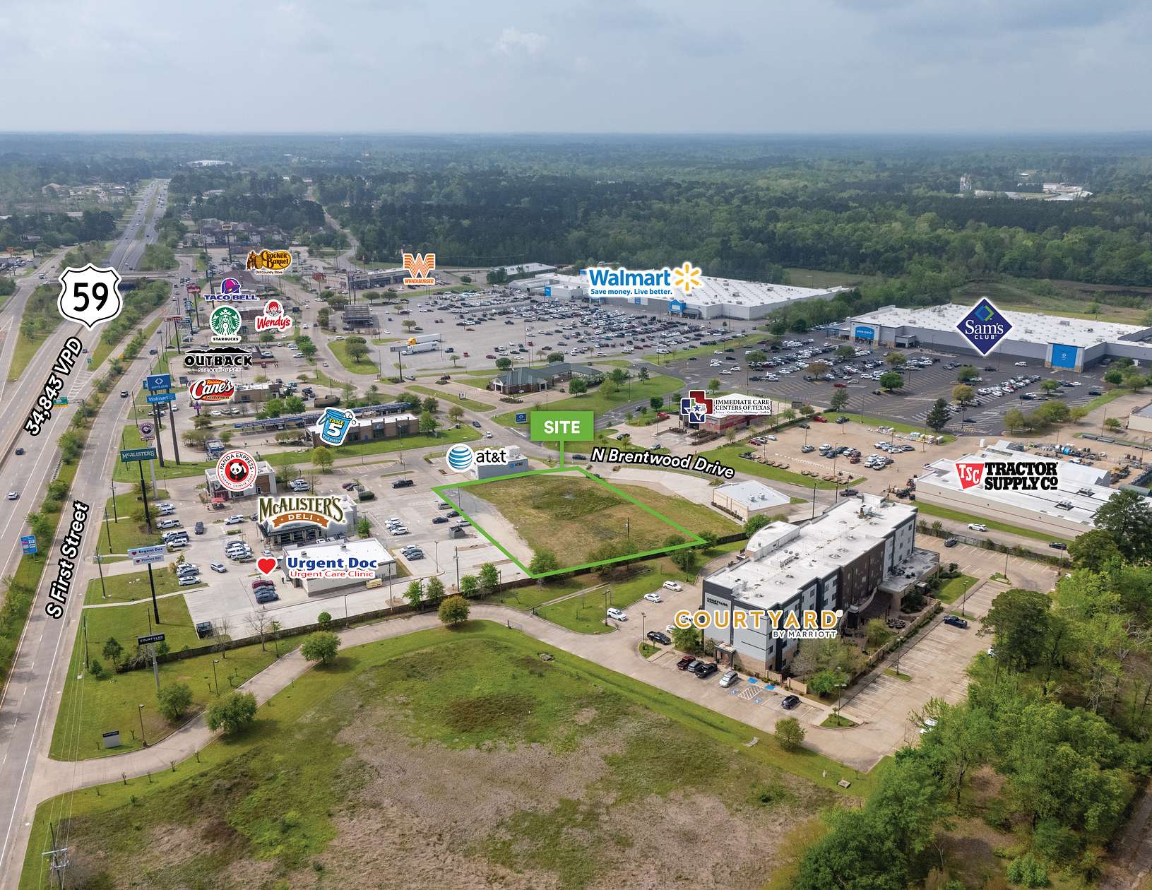 1 Acre of Commercial Land for Sale in Lufkin, Texas