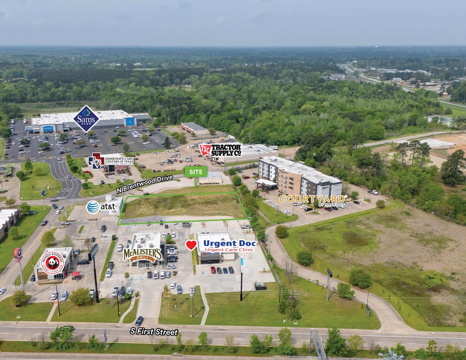 1 Acre of Commercial Land for Sale in Lufkin, Texas