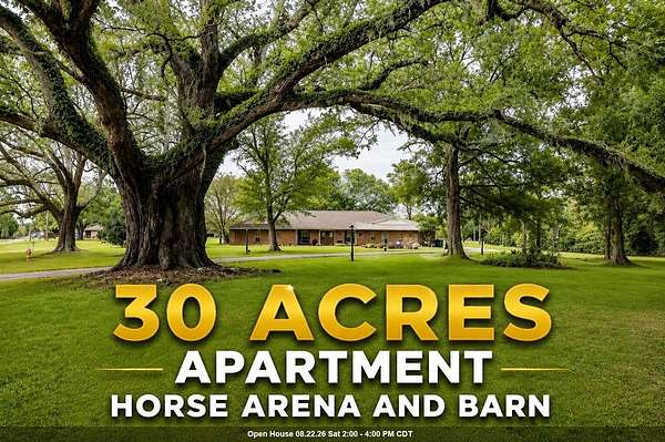 30 Acres of Land with Home for Sale in Houma, Louisiana