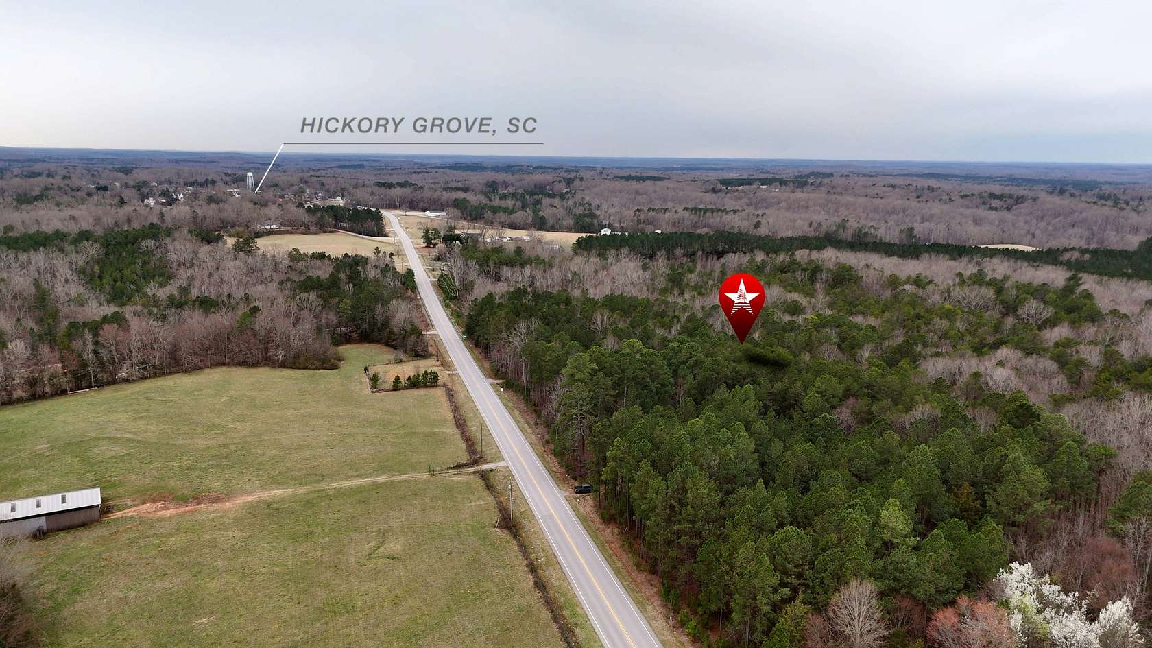 154 Acres of Recreational Land for Sale in Hickory Grove, South Carolina