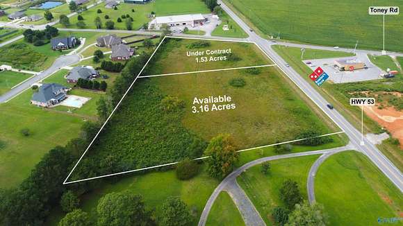 3.16 Acres of Commercial Land for Sale in Toney, Alabama