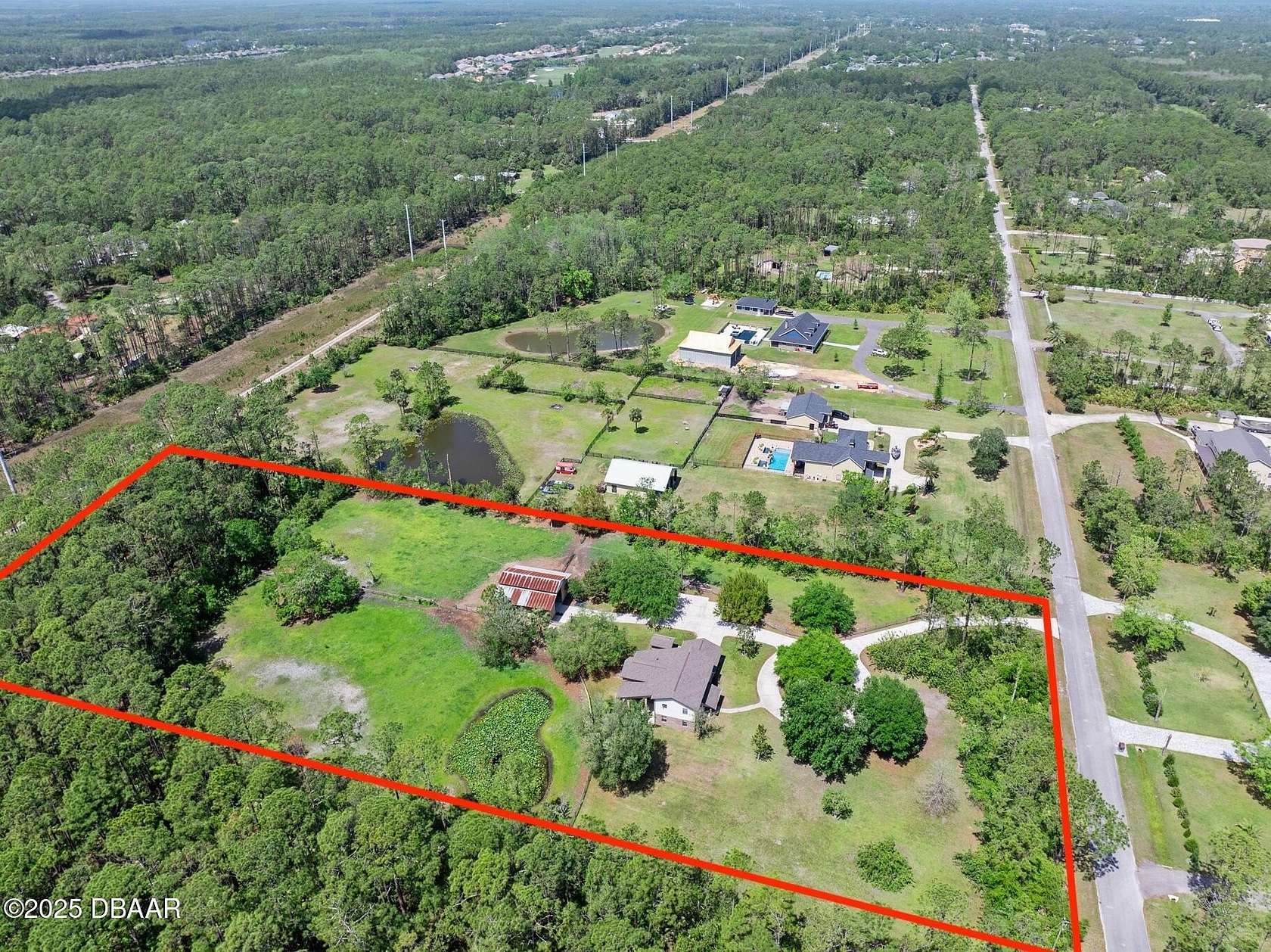 5 Acres of Land with Home for Sale in Ormond Beach, Florida