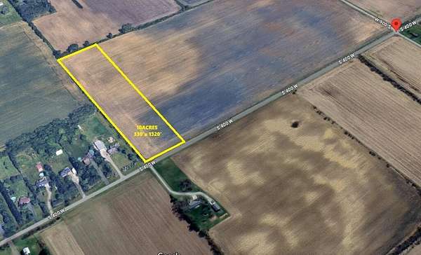 10 Acres of Agricultural Land for Sale in Hebron, Indiana