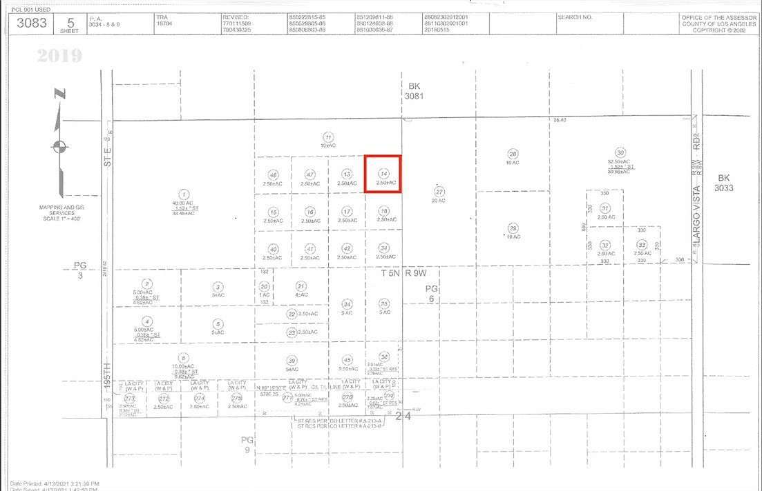 2.5 Acres of Land for Sale in Palmdale, California