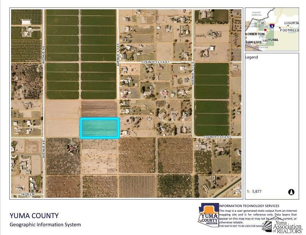 Residential Land for Sale in Yuma, Arizona