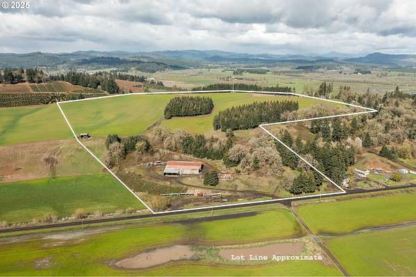57.5 Acres of Agricultural Land with Home for Sale in Junction City, Oregon