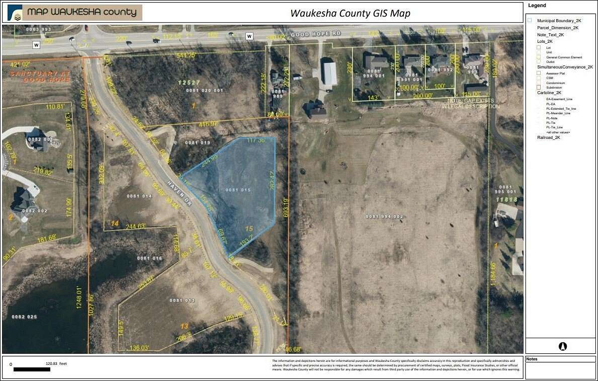 1.8 Acres of Residential Land for Sale in Menomonee Falls, Wisconsin