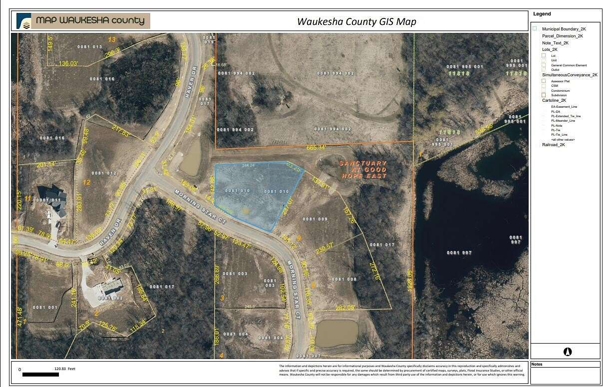 1.15 Acres of Residential Land for Sale in Menomonee Falls, Wisconsin