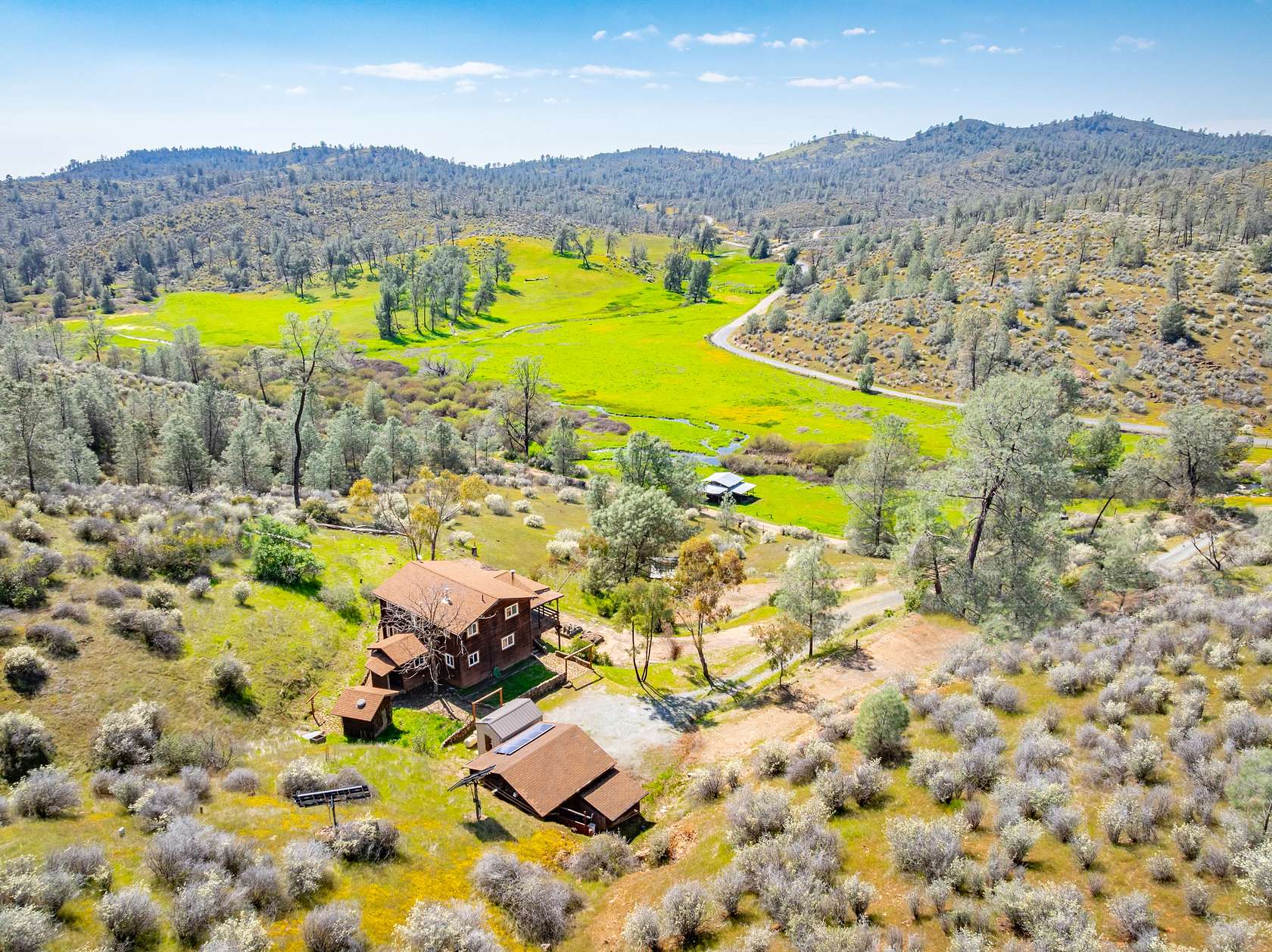 40 Acres of Recreational Land with Home for Sale in Chinese Camp, California