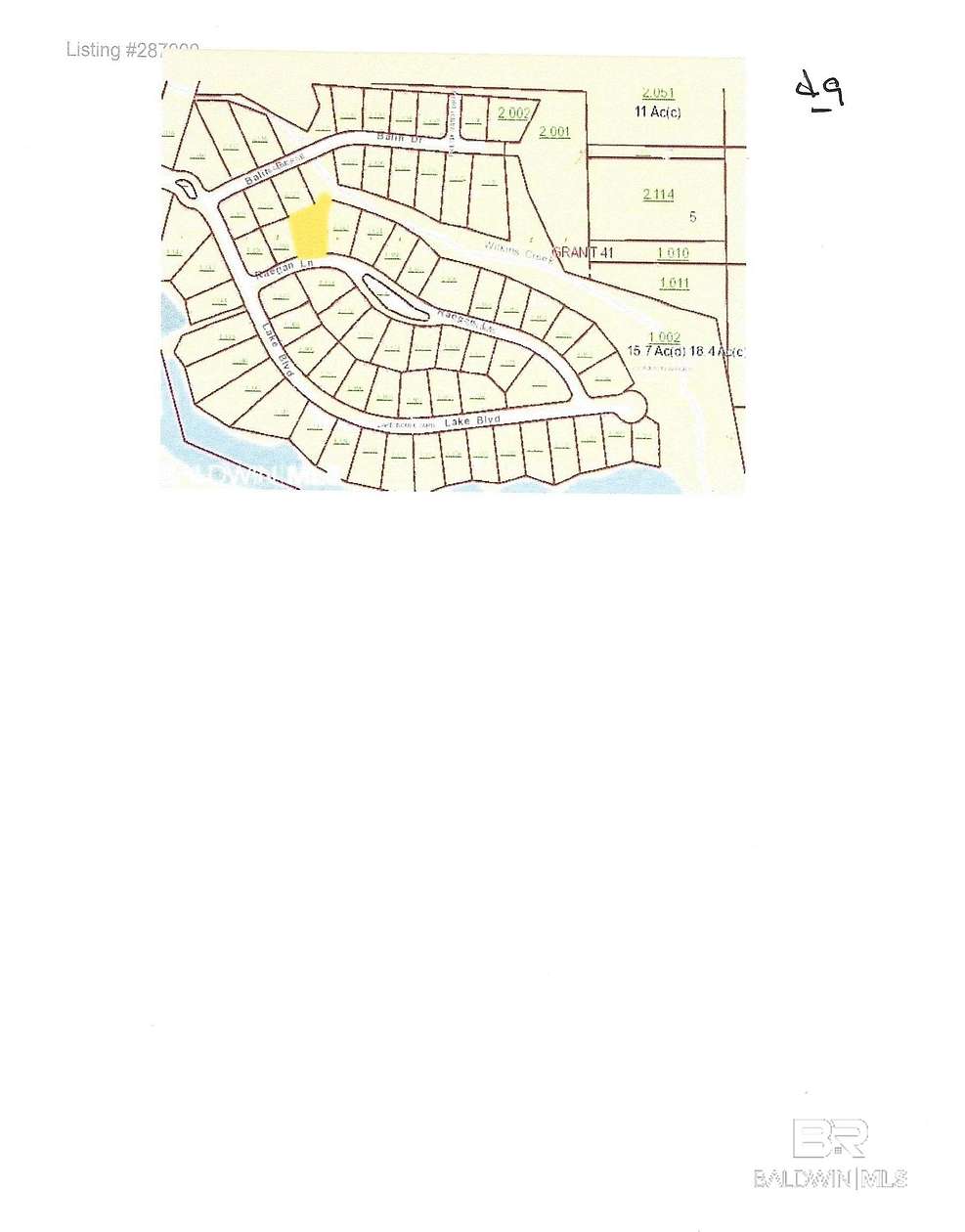 0.44 Acres of Residential Land for Sale in Spanish Fort, Alabama