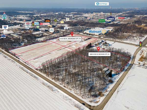 21.8 Acres of Mixed-Use Land for Sale in Michigan City, Indiana