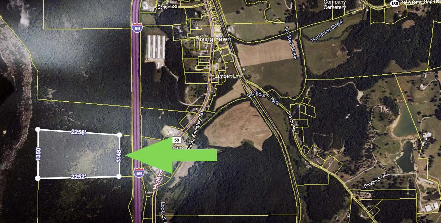 49 Acres of Recreational Land for Sale in Rising Fawn, Georgia