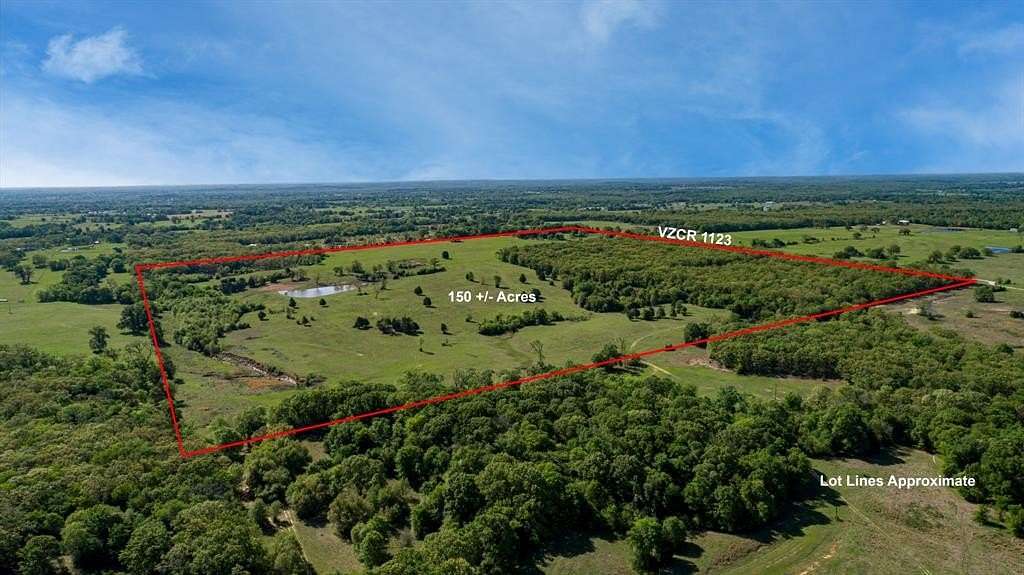 150 Acres of Land with Home for Sale in Fruitvale, Texas