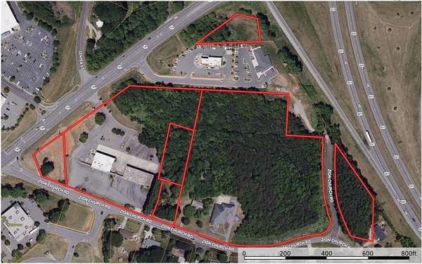 19.8 Acres of Mixed-Use Land for Sale in Hickory, North Carolina
