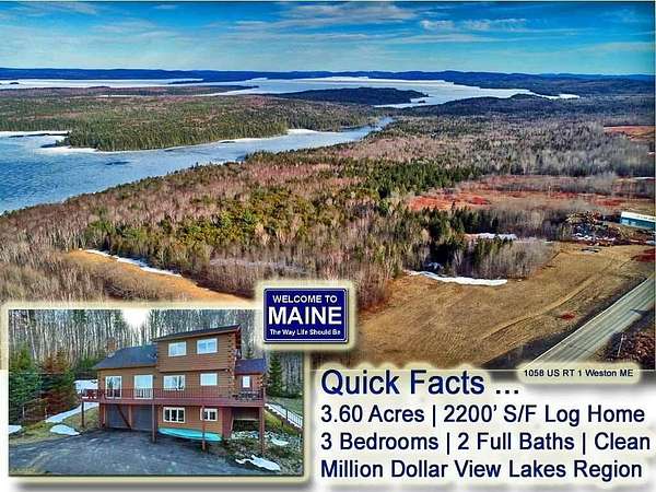 3.6 Acres of Land with Home for Sale in Weston, Maine