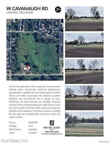 14 Acres of Land for Sale in Lansing, Michigan