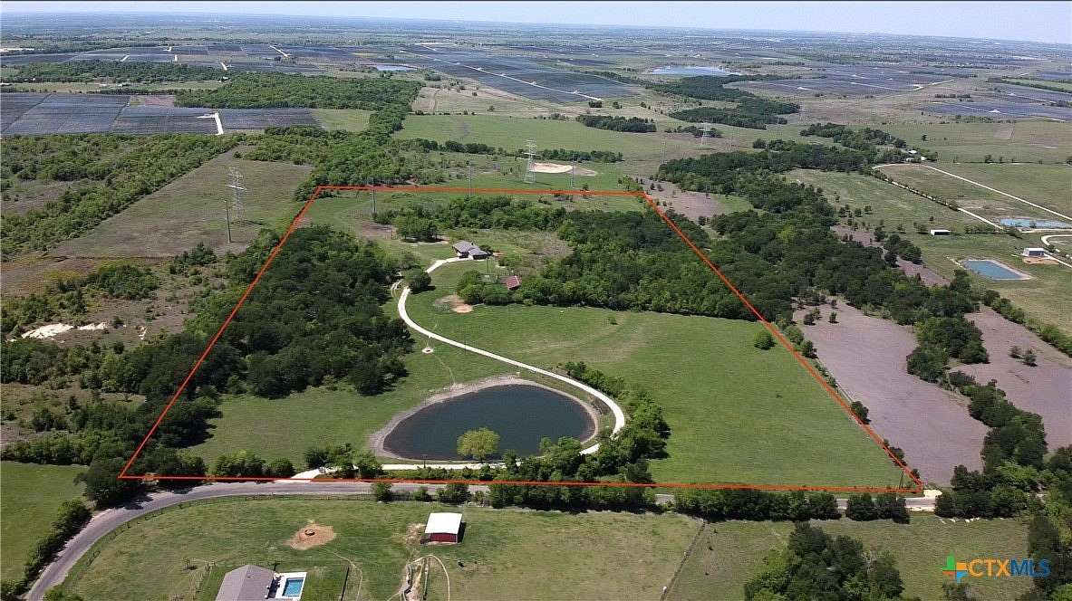 27.8 Acres of Recreational Land with Home for Sale in Rogers, Texas