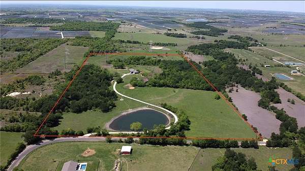 27.8 Acres of Recreational Land with Home for Sale in Rogers, Texas