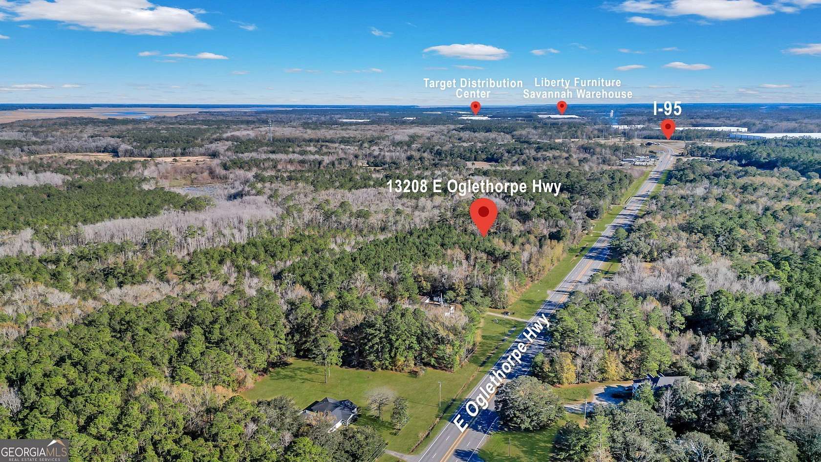 15 Acres of Commercial Land for Sale in Midway, Georgia