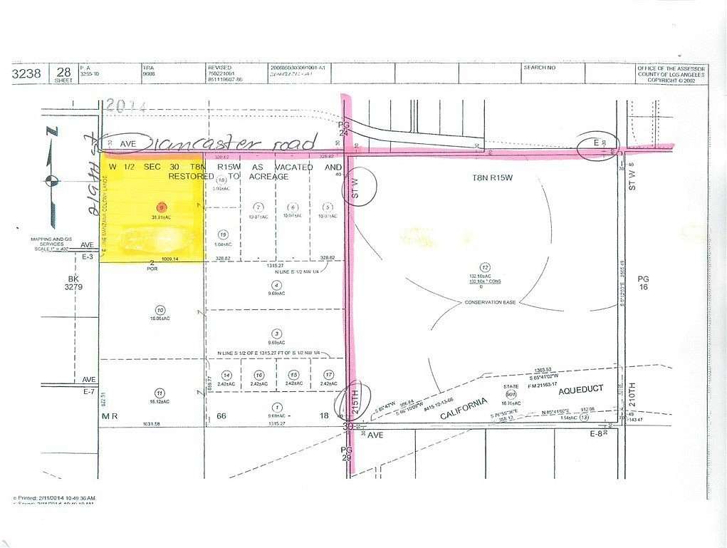 24.3 Acres of Recreational Land for Sale in Lancaster, California