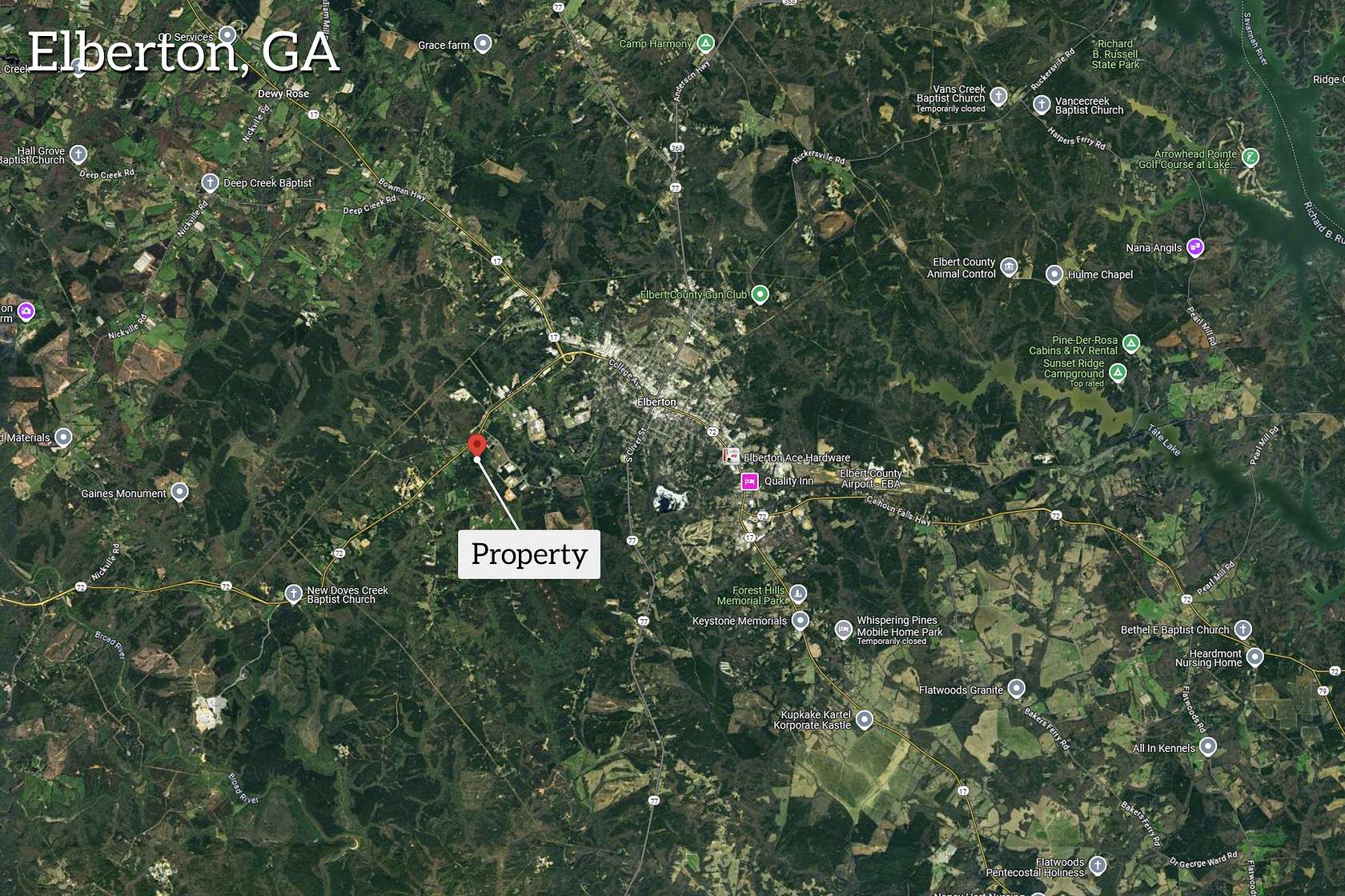 48.7 Acres of Land for Sale in Elberton, Georgia